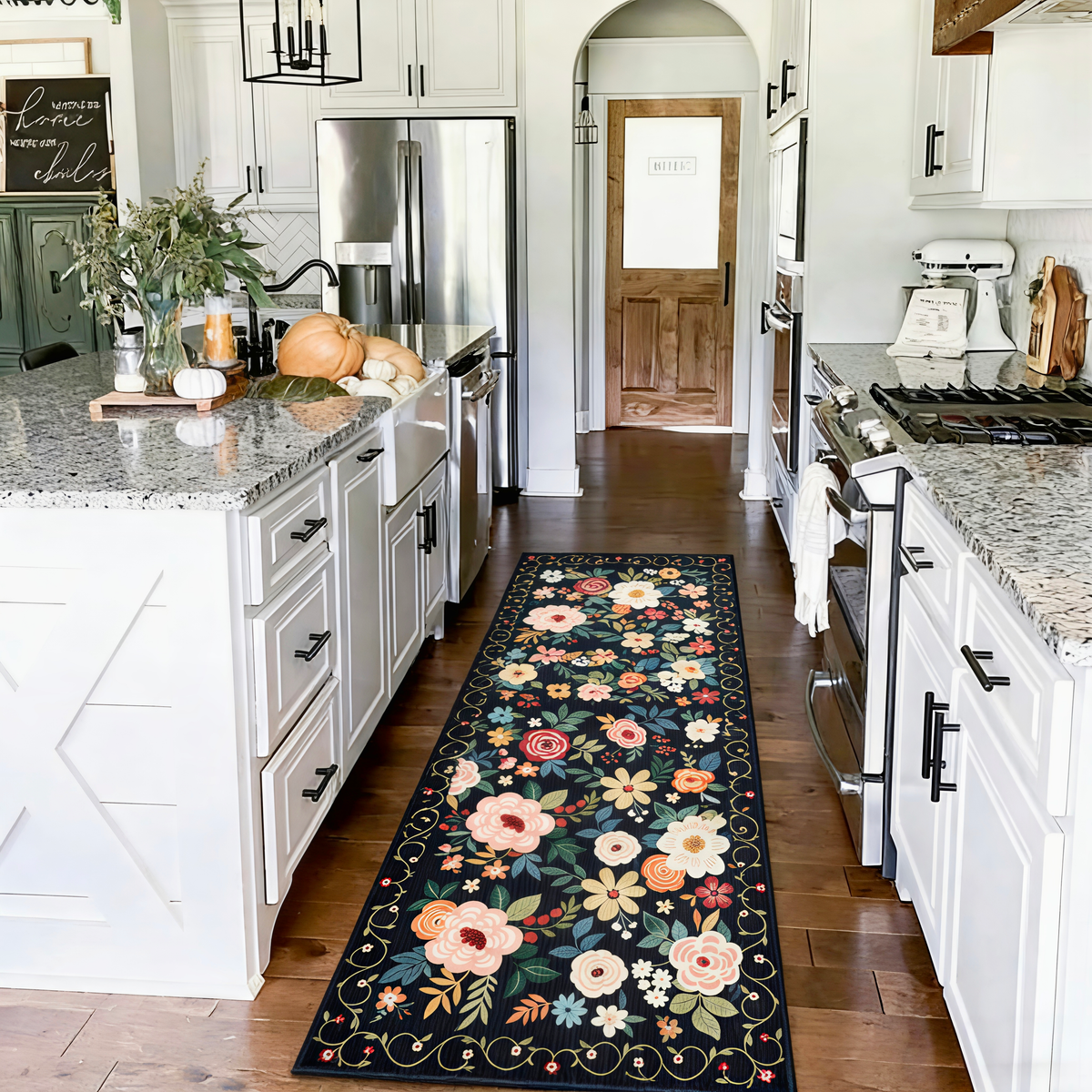 Vintage Floral Runner Rug
