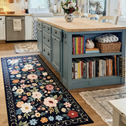 Vintage Floral Runner Rug