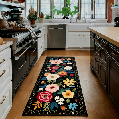Vintage Floral Runner Rug
