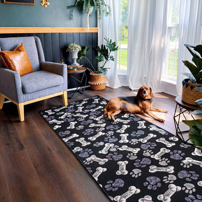 Pet Paw Runner Rug - Non-Slip Durable
