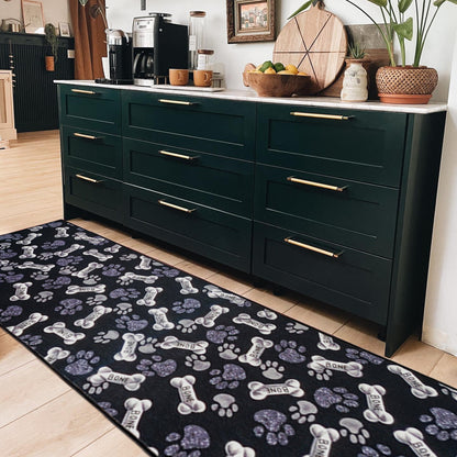 Pet Paw Runner Rug - Non-Slip Durable