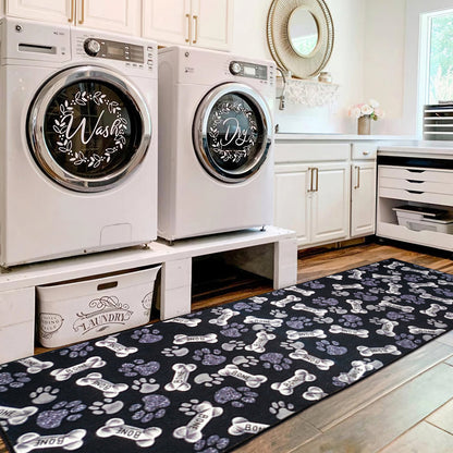 Pet Paw Runner Rug - Non-Slip Durable