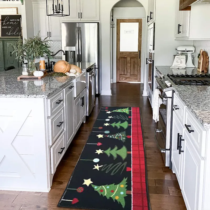 Chrismas Runner Rug- Washable &Non-slip
