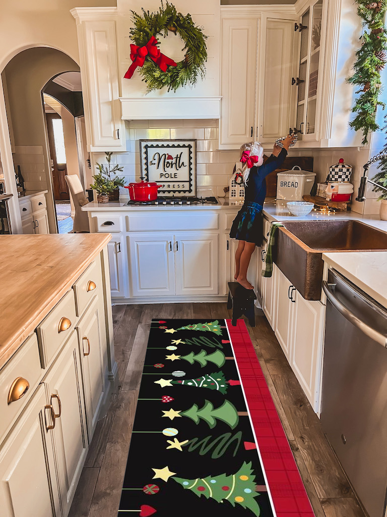 Chrismas Runner Rug- Washable &Non-slip