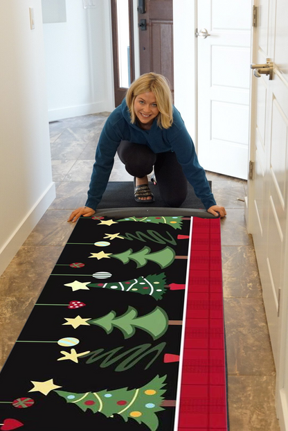 Chrismas Runner Rug- Washable &Non-slip